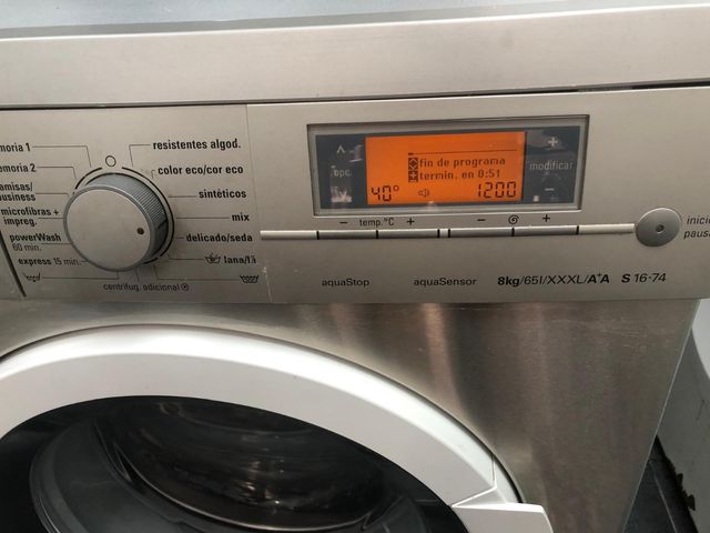 Lavadora Siemens 8kg AquaStop