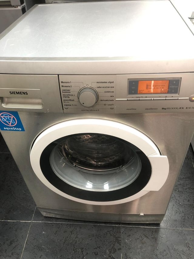 Lavadora Siemens 8kg AquaStop