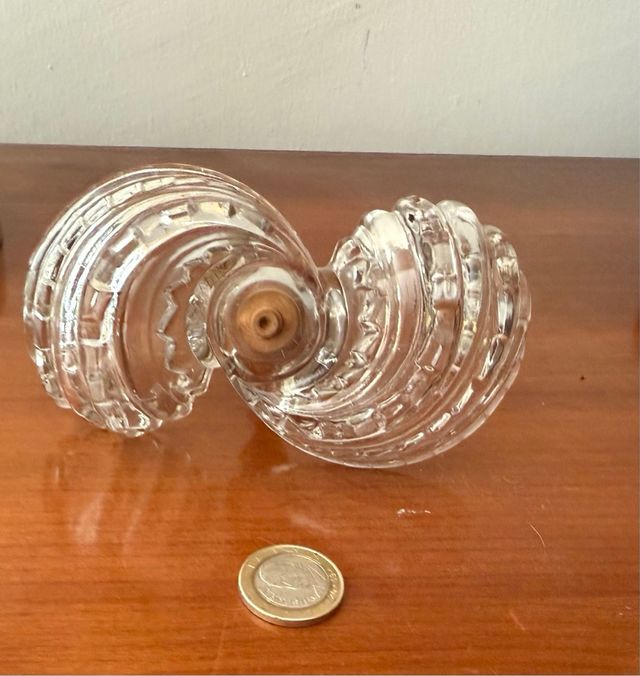 Salero y pimentero antiguo de cristal