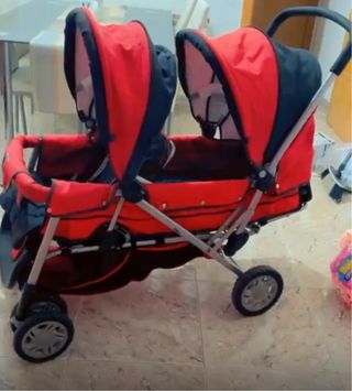 Cochecito doble para bebés