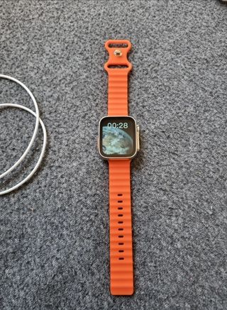 Reloj Inteligente Apple Ultra 8 Dorado/Naranja