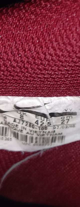 Nike Air Force 1 Low Cuero Rojo Equipo Blanco