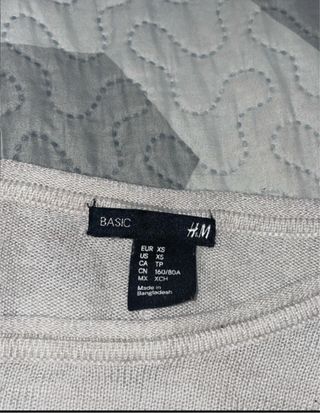 Jersey fino H&M beige talla xs