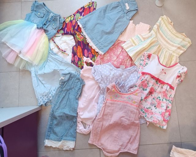 Lote Ropa Bebé Niña Vestidos