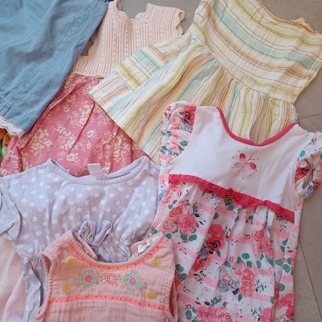 Lote Ropa Bebé Niña Vestidos