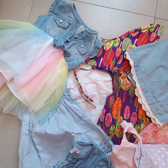 Lote Ropa Bebé Niña Vestidos