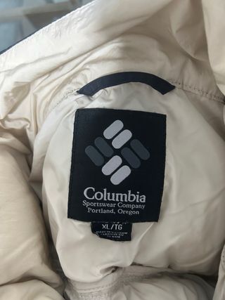 Plumas Columbia Beige y negro