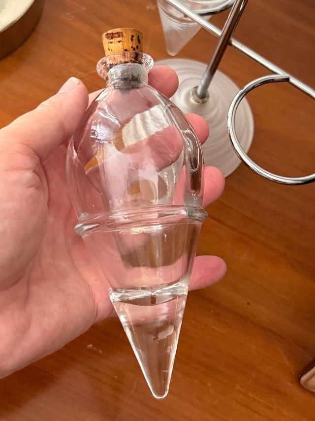 Vinagreras modernas cristal con soporte