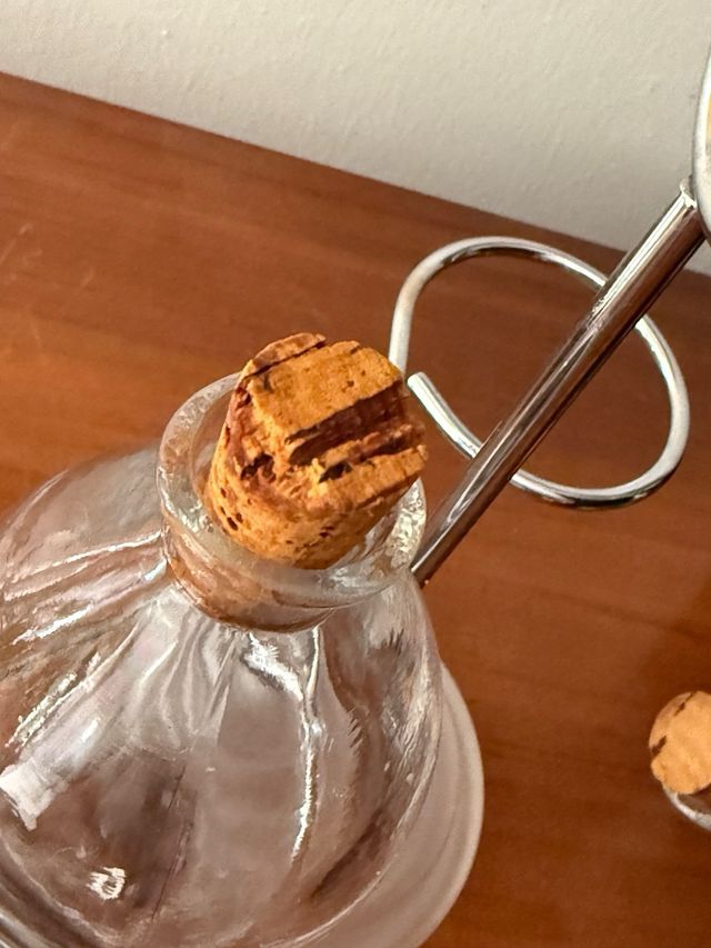 Vinagreras modernas cristal con soporte