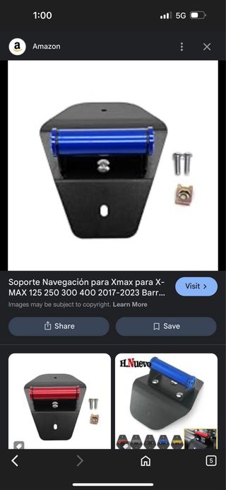 Soporte Navegación Xmax 300/125 (2017-2023)