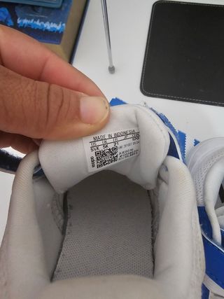 Zapatillas Adidas niño/a azul y blanco - talla 21