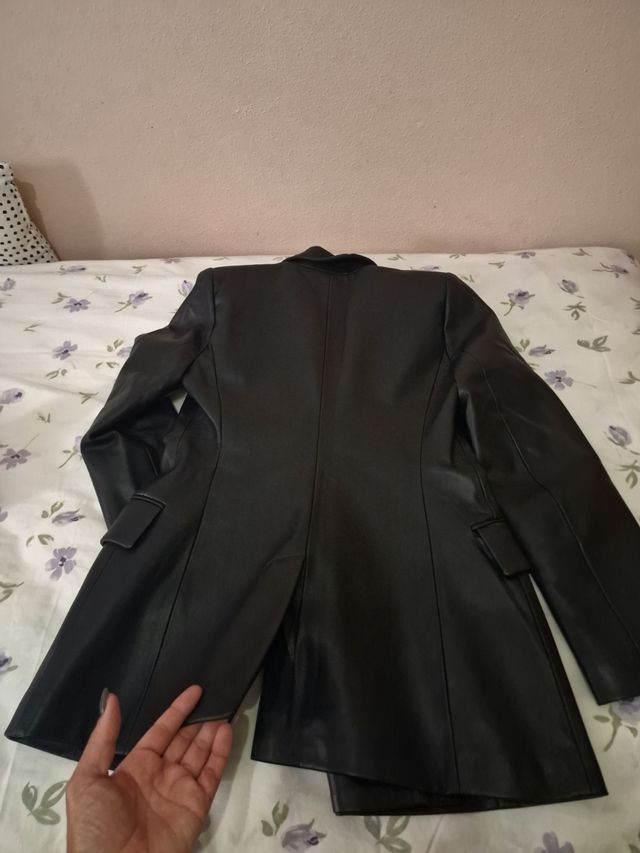 Blazer Negro Zara Doble Botonadura