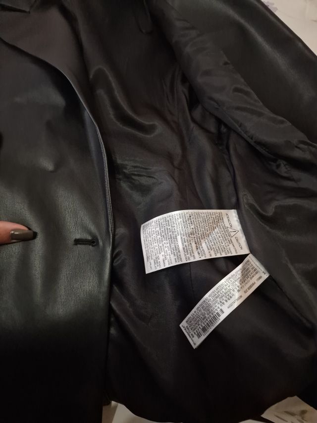 Blazer Negro Zara Doble Botonadura