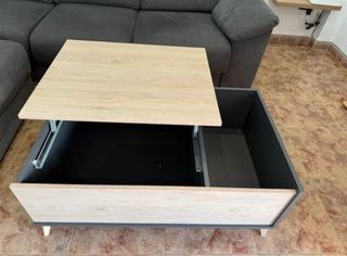 Mesa centro elevable Tuco - Almacenaje