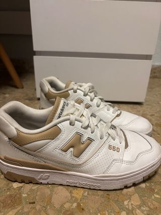 New Balance 550 Zapatillas Beige/Blanco