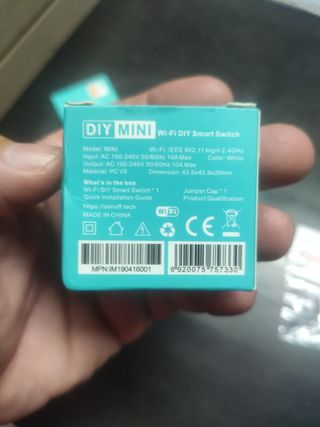 2 Interruptores WiFi Sonoff Mini