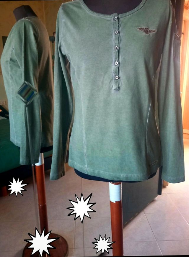 T-shirt aviazione navale verde