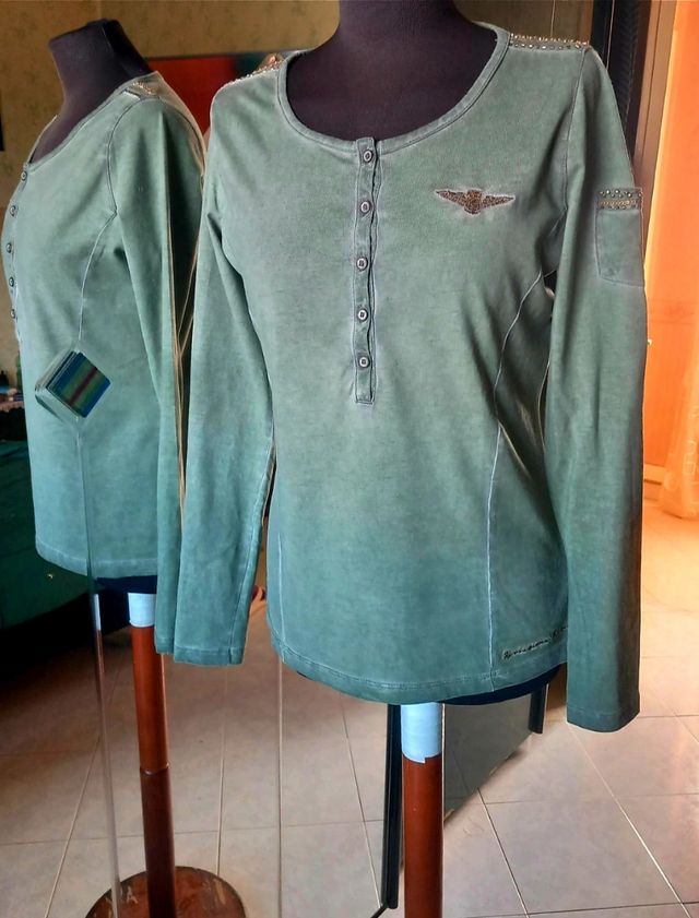 T-shirt aviazione navale verde