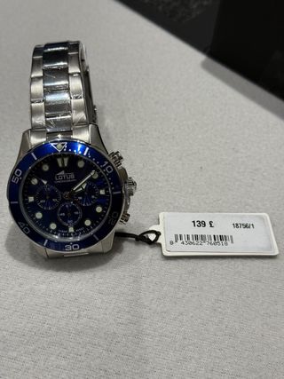 Reloj LOTUS Hombre 18756/1 Azul y Plateado