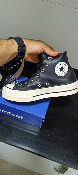 Converse Mujer Talla 38 Negras