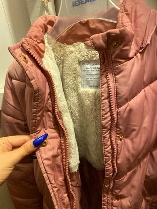 Giubbotto bambina rosa imbottito