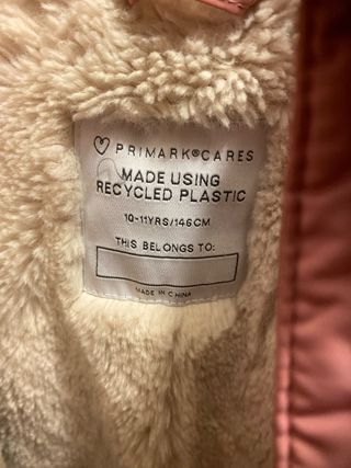 Giubbotto bambina rosa imbottito