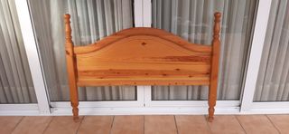 2 Cabezales de Madera Maciza