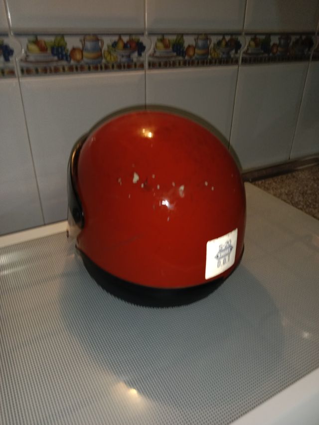 Casco Moto Vintage Shoei Rojo Modelo S-20 Año 1979