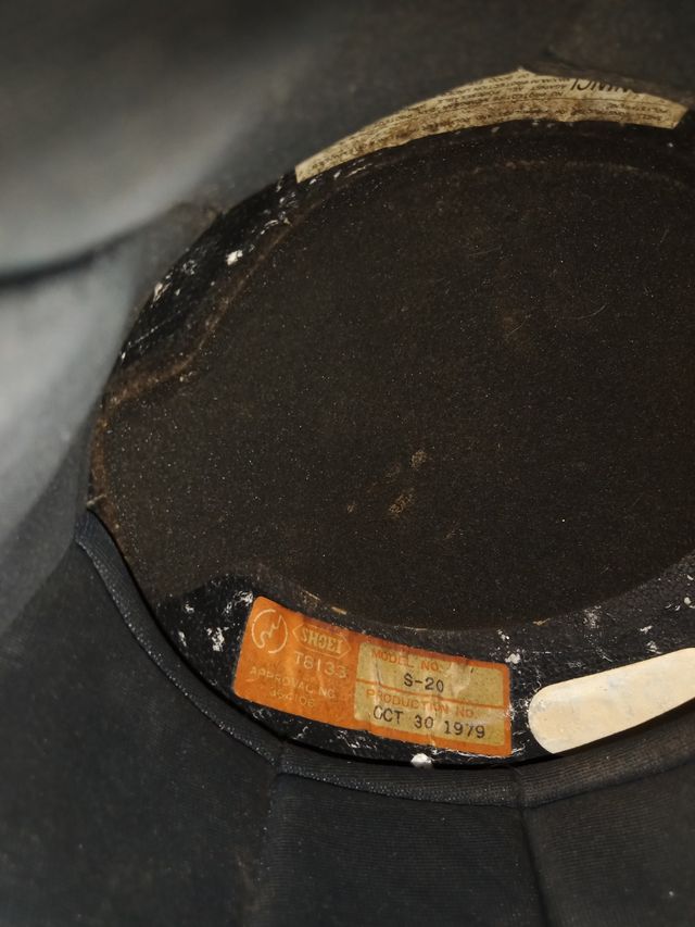 Casco Moto Vintage Shoei Rojo Modelo S-20 Año 1979