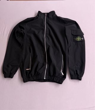 Stone Island Felpa Nera Uomo
