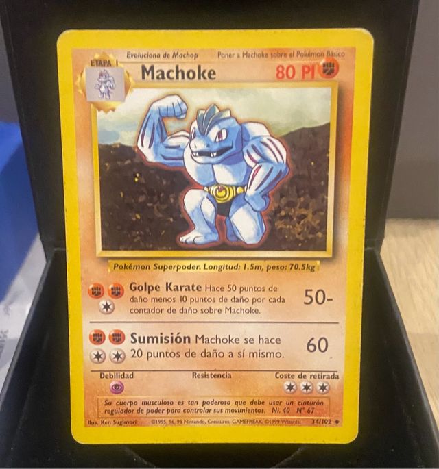 Carta Pokémon Machoke Base Set 1999
Shadowless