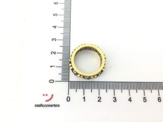 sortija oro 18k con piedra con diamante
