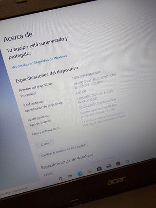 Portátil Acer  E5-573-327x