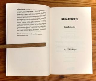 Libro: “LEGADO MÁGICO” Nora Roberts