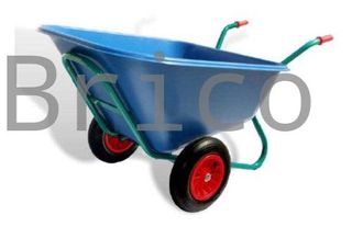 Carretilla Cuba 300 Litros Polipropileno - 2 Ruedas Impinchable