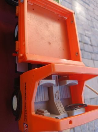 Camión de obra Playmobil naranja