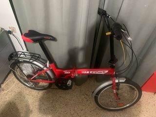 Bicicleta plegable F-Park roja 20