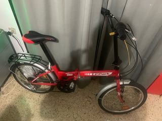 Bicicleta plegable F-Park roja 20