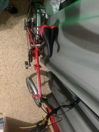Bicicleta plegable F-Park roja 20