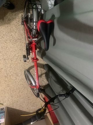 Bicicleta plegable F-Park roja 20