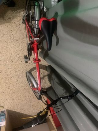 Bicicleta plegable F-Park roja 20