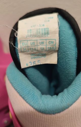 Patines en línea rosa número 31