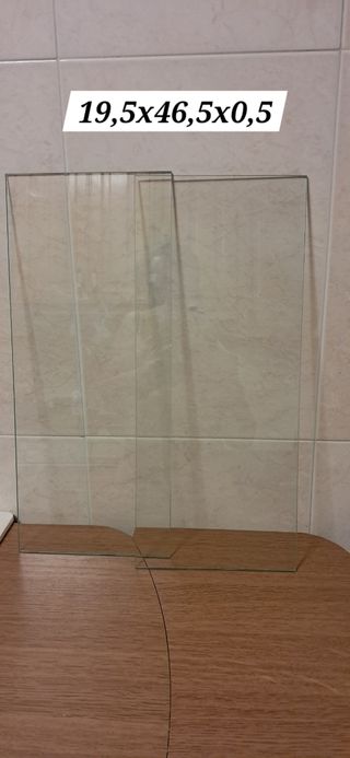 2 Estantes de Cristal 19,5x46,5x0,5