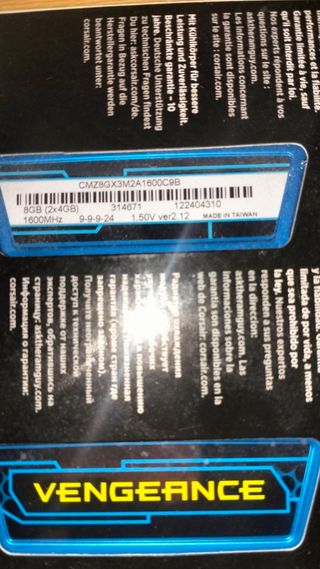 Corsair Vengeance DDR3 8GB RAM