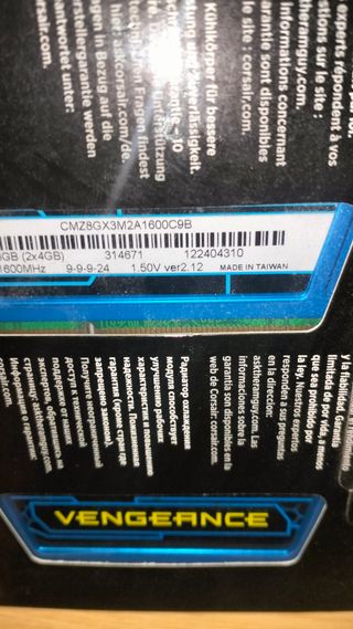 Corsair Vengeance DDR3 8GB RAM