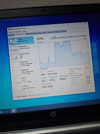 HP ProBook 15,6" i5-5200U · 8GB · SSD 128GB ·Win10