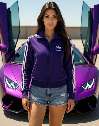 M y XL Chaqueta Adidas Originals Firebird Morada