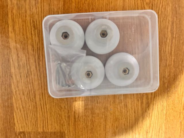 Pomos de porcelana con diseño floral, 2,5 cm miden