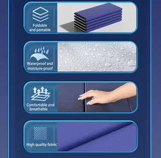 Colchoneta individual portátil + almohada inflable