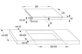 Vitrocerámica Hisense Negra